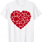 Love shirt Valentine's Day Red hearts Love Valentines Day T-Shirt