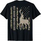 Best Buckin Brother Ever Funny Family Camou USA American T-Shirt