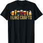 I Like Crafts Beer Microbrew Hops Funny Father's Day Gift T-Shirt