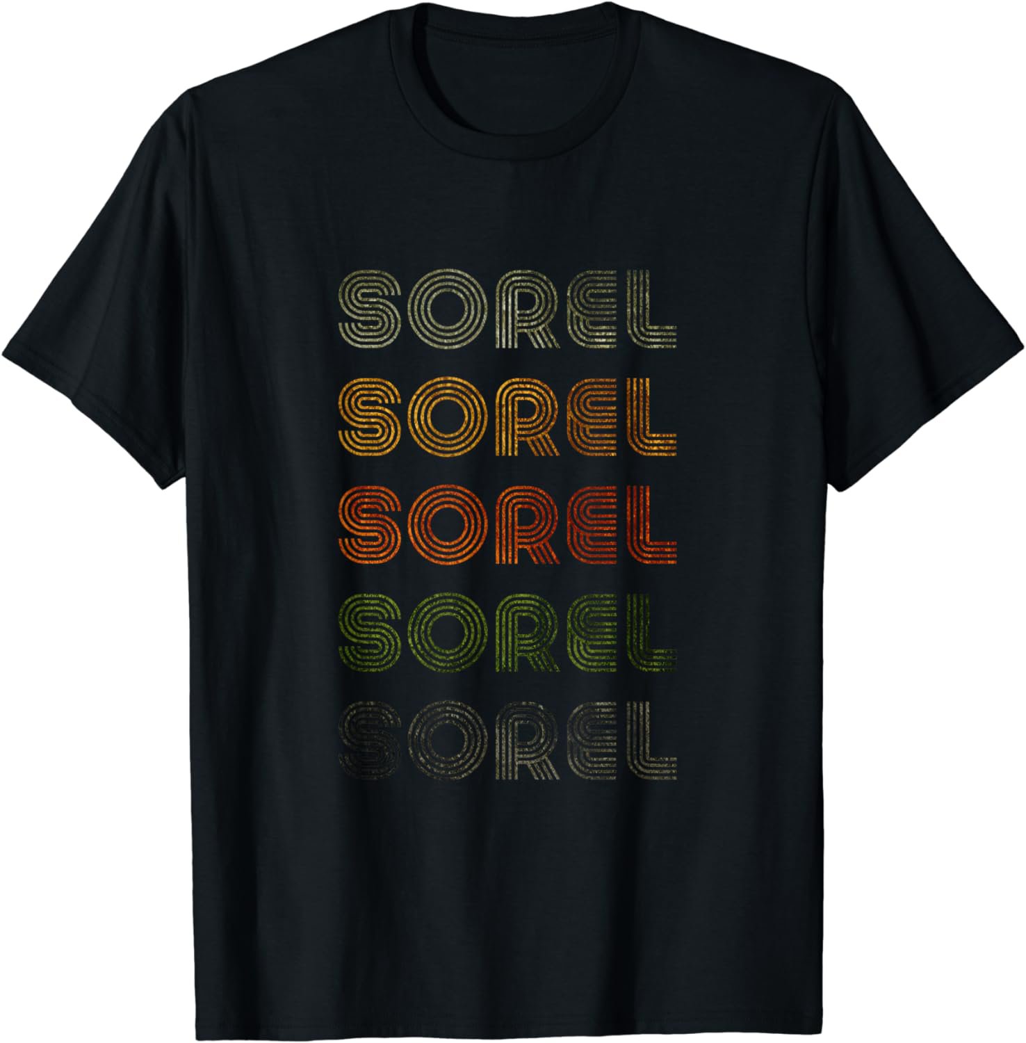 Love Heart Sorel Tee Grunge Vintage Style Black Sorel T-Shirt