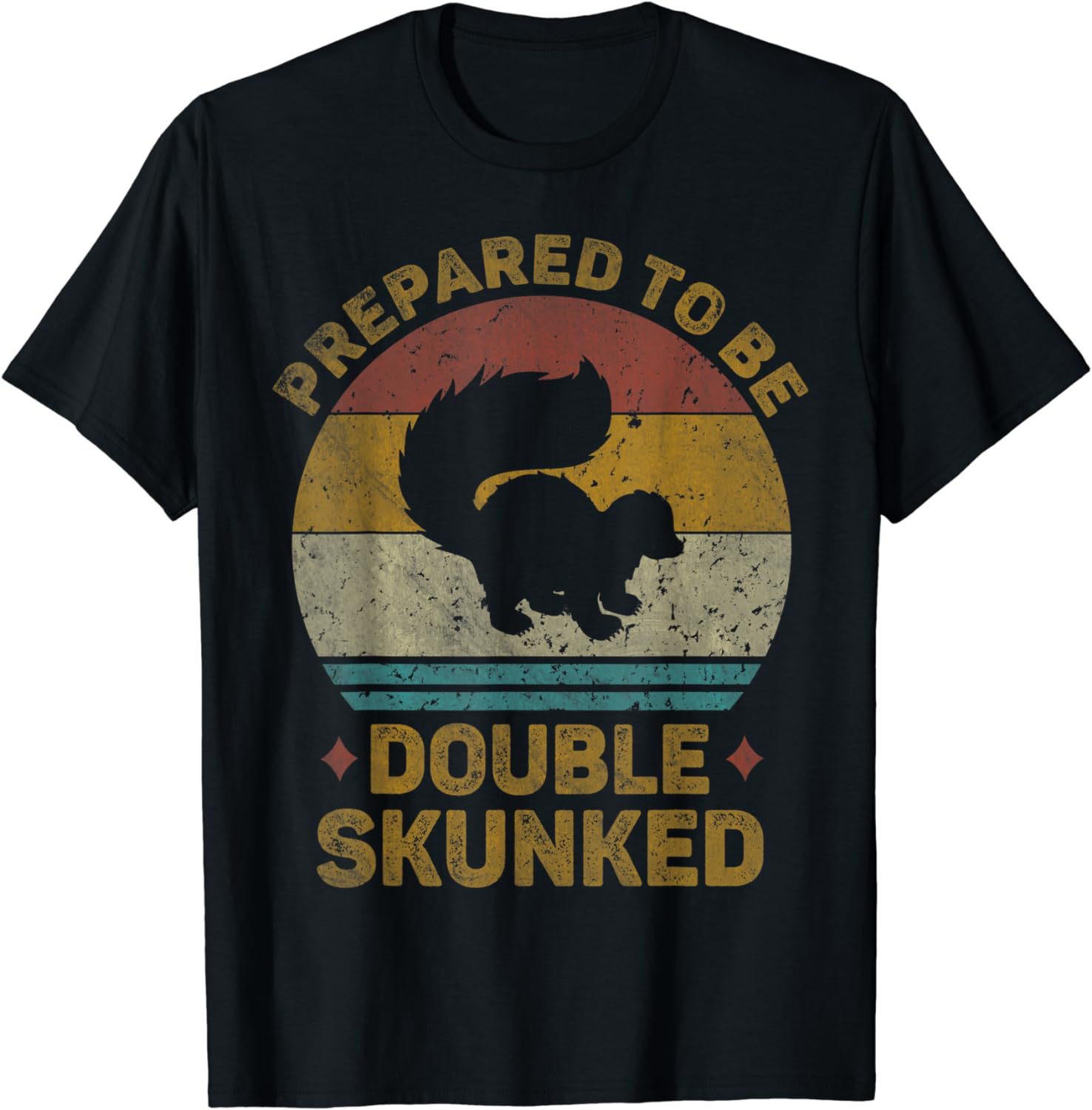 Prepared To Be Double Skunked Vintage Cribbage Board Game T-Shirt