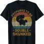 Prepared To Be Double Skunked Vintage Cribbage Board Game T-Shirt