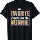 My Favorite People Call Me Nonnie Shirt Floral Mothers Day T-Shirt