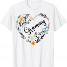 Best Grammy Ever Heart Flower Blessed Grandma Mother's Day T-Shirt