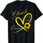 Blessed To Be Called Nonna Sunflower Heart Mother's Day T-Shirt