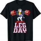 Leg Day penguin Weight Lifting Squat Gym Training T-Shirt