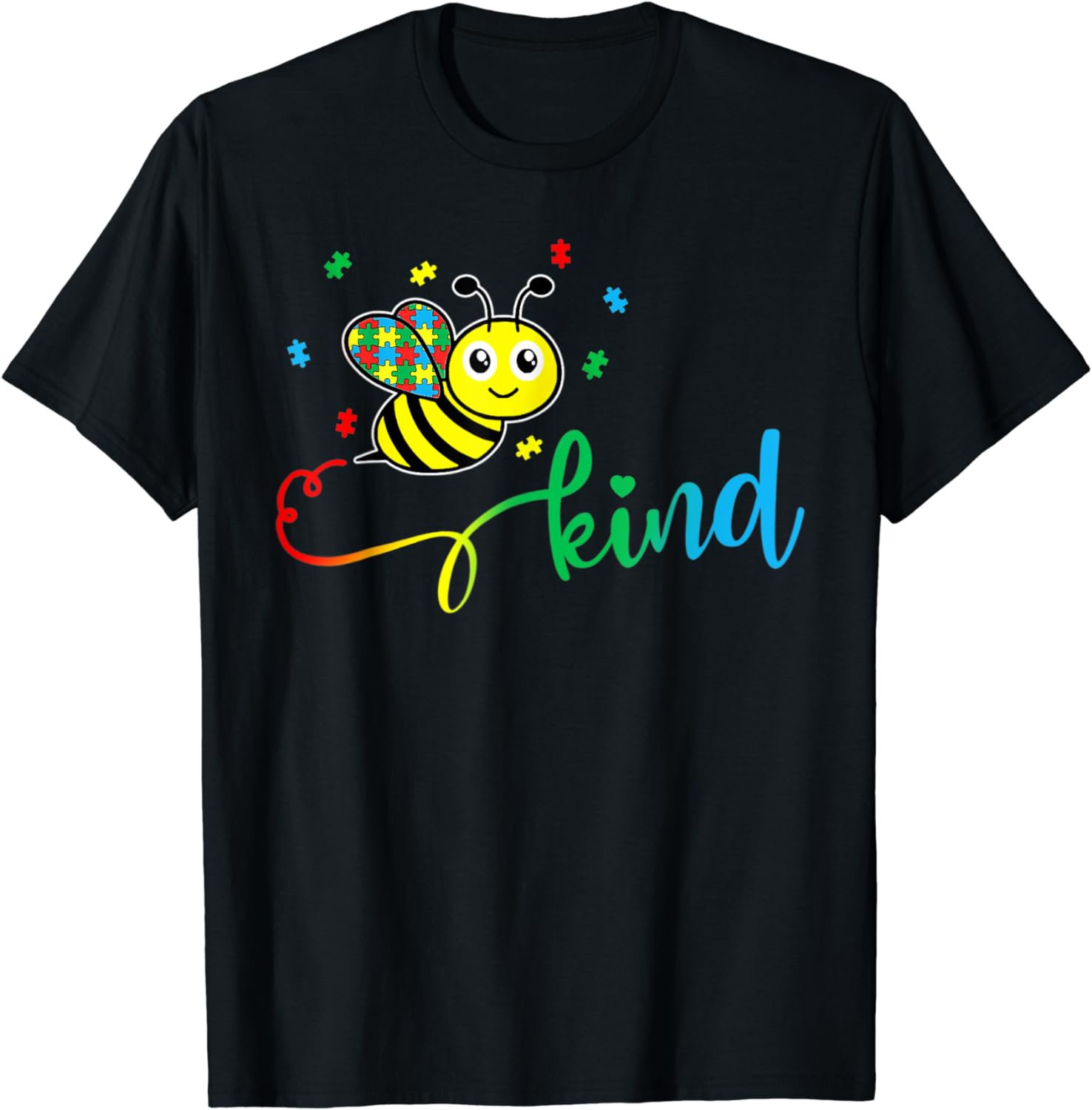 Bee Kind Autism Awareness Month Gift T-Shirt