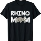 Womens Rhino Mom Rhinoceros Mommy Mother's Day Gift Rhino T-Shirt