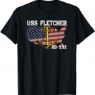 USS Fletcher DD-992 Warship Veterans Day Father Grandpa Dad T-Shirt