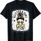 Gigi Of Both Messy Bun Leopard Camo Bleached Mother's Day T-Shirt
