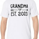 Grandmother First Time Grandma Promoted To Grandma Est. 2023 T-Shirt