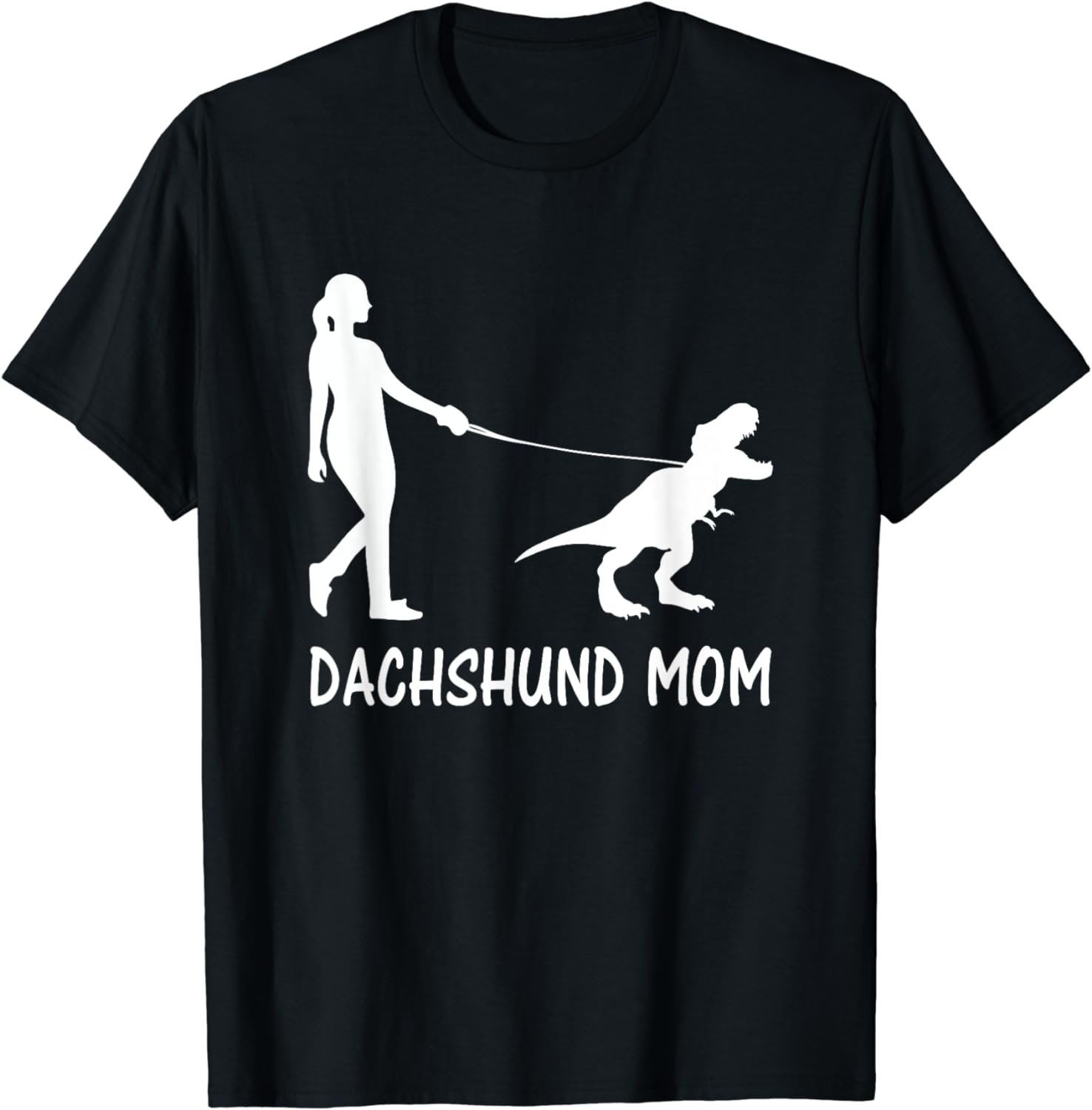 Dachshund Mom Doxie Mama Dog Dinosaur Women Mother's Day T-Shirt