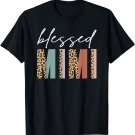 Blessed Mimi Cute Leopard Print Mother's Day Grandma T-Shirt