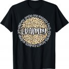 GRAMMY Cheetah Leopard Print Circle Love Patience Black T-Shirt