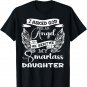 I Asked God For An Angel He Sent Me A Smartass Daughter Mens T-Shirt