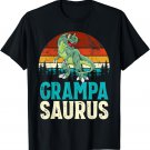 Grampasaurus T Rex Dinosaur Grampa Saurus Family Matching T-Shirt