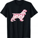 Valentines Day Cocker Spaniel Hearts Puppy Dog Lover T-Shirt