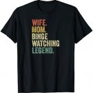Binge Watching TShirt Funny Mom Gift Vintage TV Show T-Shirt