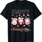 Cute Gnomes Latte Cup Happy Valentine's Day T-Shirt