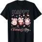 Cute Gnomes Latte Cup Happy Valentine's Day T-Shirt