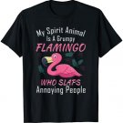My Spirit Animal Is A Grumpy Flamingo Slaps Annoying People T-Shirt