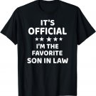 Official Favorite Son in Law Funny Gift From Mother in Law T-Shirt