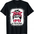 Cheer Oma Life Messy Bun Cheerleader Bleached Women T-Shirt