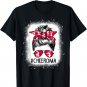 Cheer Oma Life Messy Bun Cheerleader Bleached Women T-Shirt