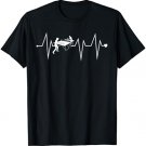 Funny Table Tennis Ping Pong Heartbeat Heart Pulse Rate EKG T-Shirt