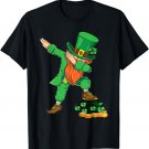 Dabbing St Patricks Day Shirt Boys Kids Dabbing Leprechaun T-Shirt