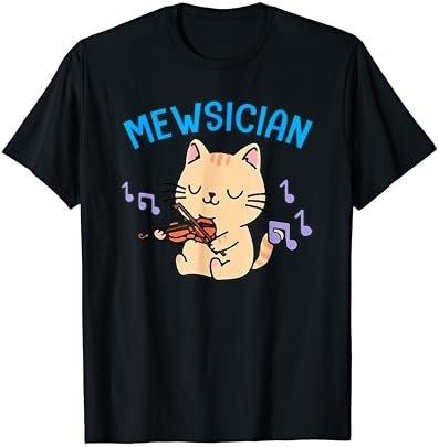 Mewsician Gift For Cat Lover Music Lover Cat Mom Musician T-Shirt