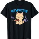 Mewsician Gift For Cat Lover Music Lover Cat Mom Musician T-Shirt