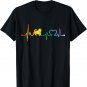 Cockapoo Heartbeat Watercolor Vintage Dog Lover T-Shirt