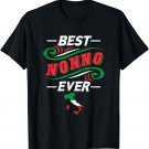 Cute Best Nonno Ever Italian Flag Father's Day and Birthday T-Shirt