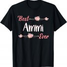 Best Ammi Ever Hindi Or Urdu Mom Floral Mother’s Day T-Shirt