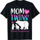 Mom Of Twins Mothers Day for Twin Mama Bear Mom of Two Women T-Shirt