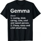 GEMMA Definition Personalized Name Funny Birthday Gift Idea T-Shirt