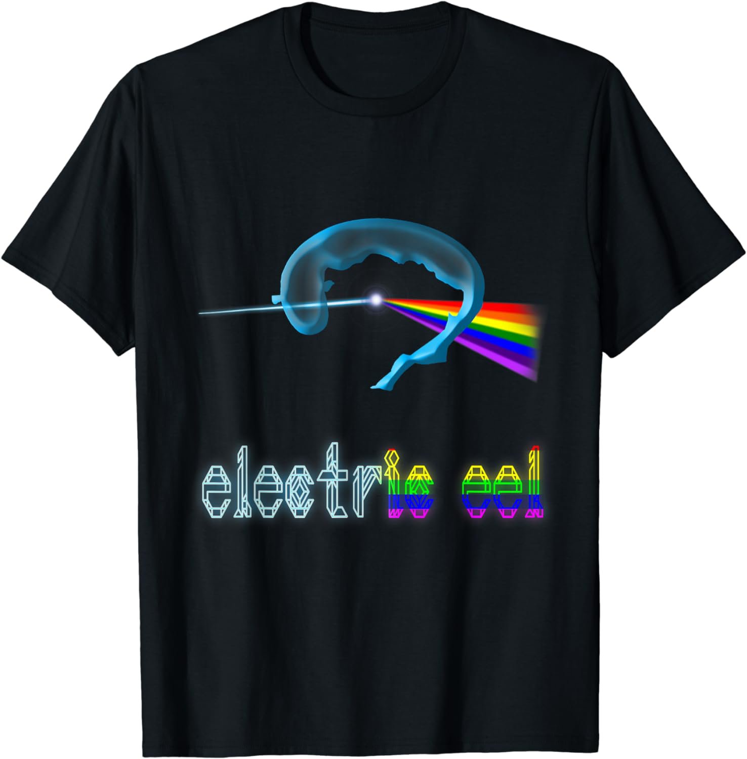 Electric Eel Prism Rainbow Light Shirt T-Shirt