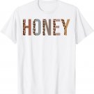 Honey Leopard Print Mom Cute Mothers Day Funny Grandma T-Shirt