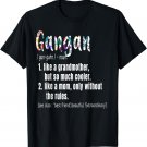 Gangan Definition Mother's Day & Birthday gift Grandmother T-Shirt
