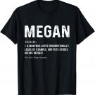 Personalized Megan Mom Noun Firstname Mothersday T-Shirt