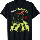 Ninasaurus Nina 4 Kids Dinosaur Mother's Day T-Shirt