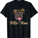 Pittie Mom - Leopard Mother's Day Pitbull Pet Owner Breeder T-Shirt