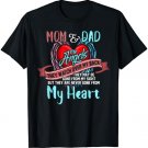 Mom & Dad My Angels Tee - in memory of parents In Heaven T-Shirt