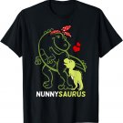 Nunnysaurus Nunny Tyrannosaurus Dinosaur Baby Mother's Day T-Shirt
