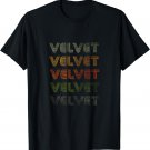 Love Heart Velvet Tee Grunge/Vintage Style Black Velvet T-Shirt