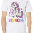 Cute Mamacorn Unicorn Mom Birthday Outfit Rainbow Colors T-Shirt