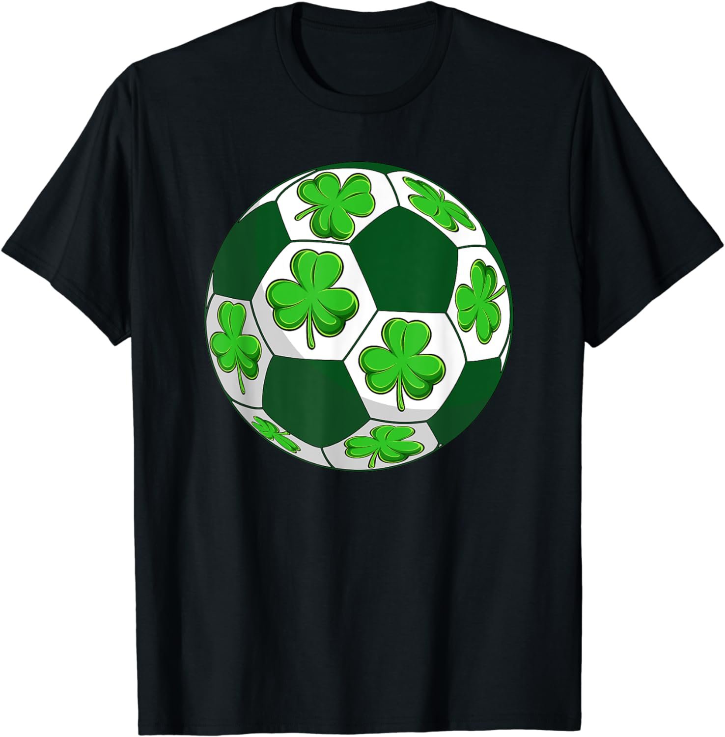 Soccer Shamrock St Patrick's Day Lucky T-Shirt