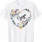 Best Gaga Ever Heart Flower Blessed Grandma Mother's Day T-Shirt