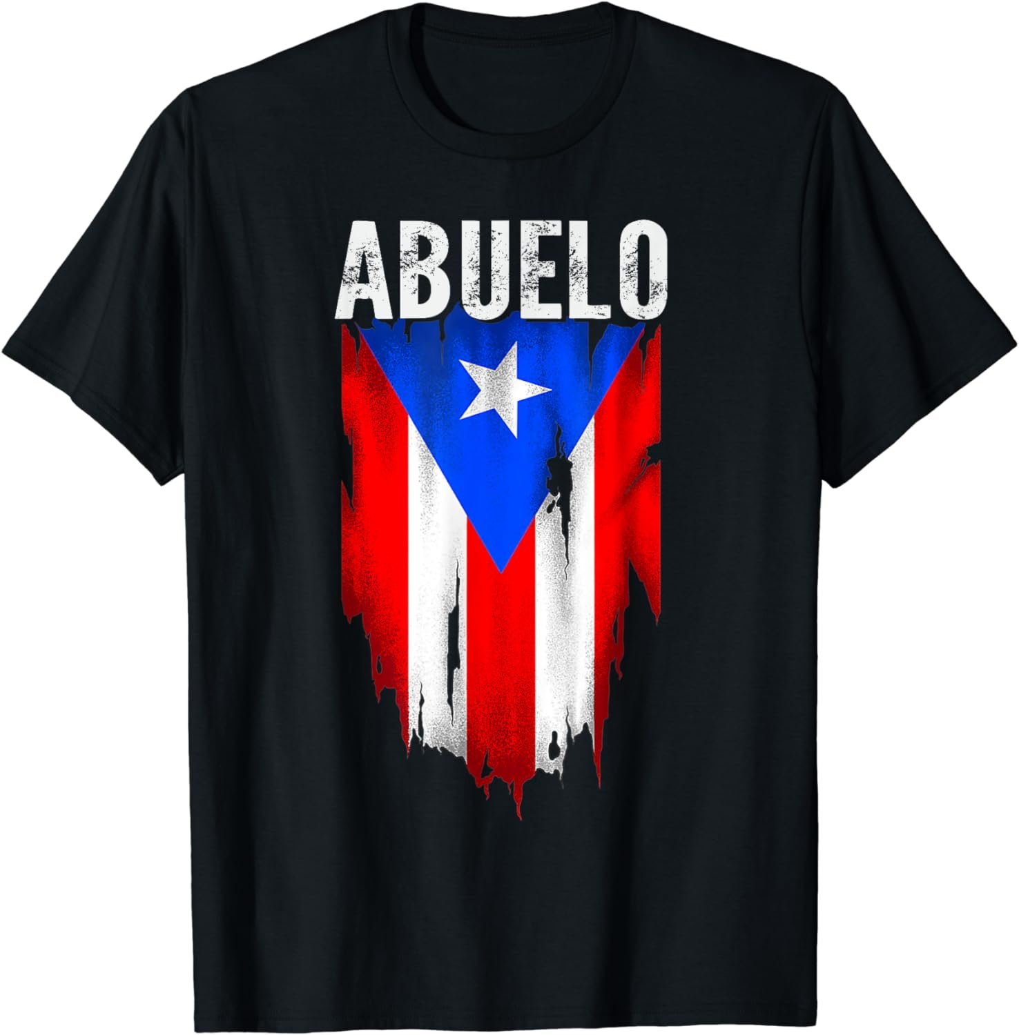 Abuela Puerto Rico Flag Vintage Grandpa Funny Father's Day T-Shirt